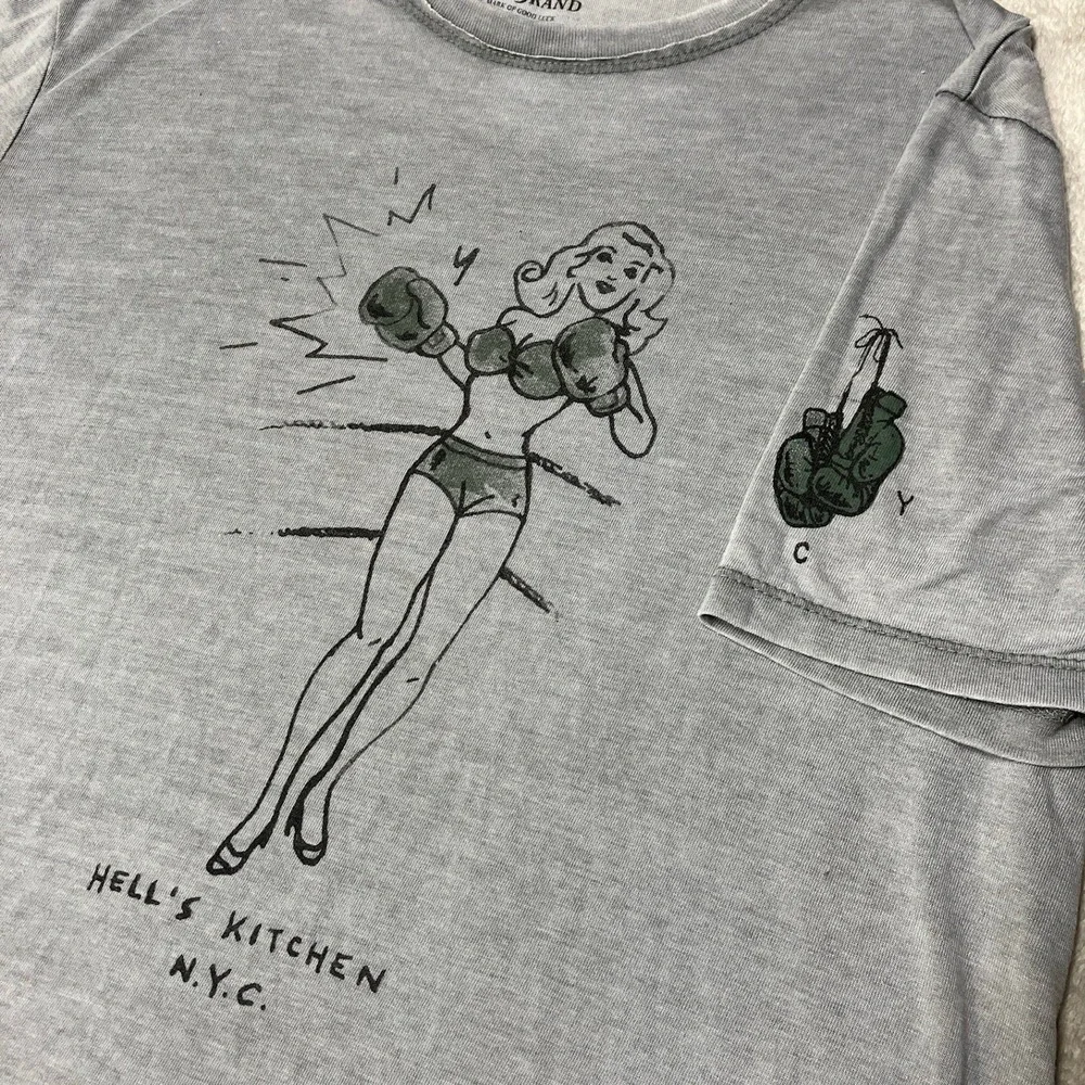 Lucky Brand T-Shirt Venice Burnout Hell's Kitchen Boxing Graphic Mens Large